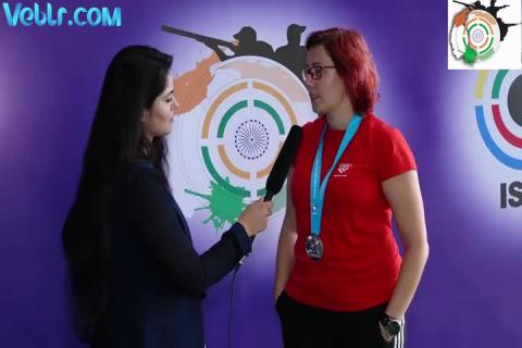 Interview with Pejcic Snjezana - Silver Medal Winner in 50m Rifle 3 Positions Women Final #ISSFWCF 2017