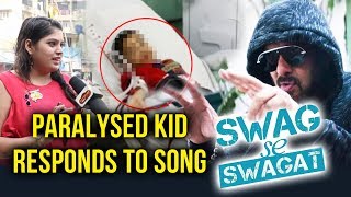 Paralysed Kid RESPONDS To Salman Khan's Swag Se Swagat Song | Tiger Zinda Hai