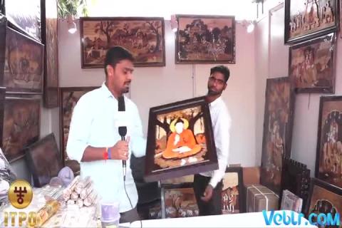 Wooden Painting in Karnataka at 37th India International Trade Fair 2017
