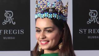 Manushi Chhillar's first media interaction post her historic win at Miss World 2017