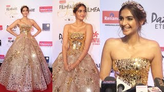 Fashion Diva Sonam Kapoor At Filmfare Glamour and Style Awards 2017 Red Carpet