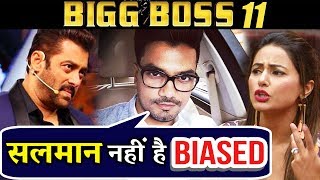 Salman Khan is NOT BIASED, Says Hina Khan's BF Rocky Jaiswal | Bigg Boss 11