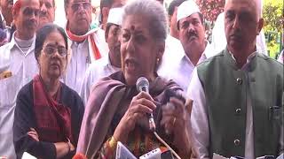 Smt. Ambika Soni on Rahul Gandhi filing nomination for the post of Congress President