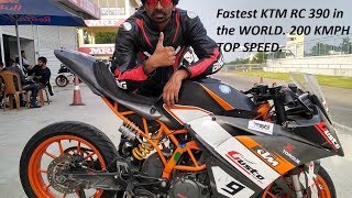 Fastest KTM RC 390 in the WORLD. 200 KMPH TOP SPEED.