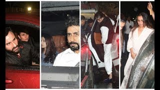 Bollywood Celebrities At Shashi Kapoor House | Amitabh Bachchan, Aishwarya, Kareena, Saif Ali Khan