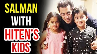 Salman Khan BONDS With Hiten Tejwani's Kids