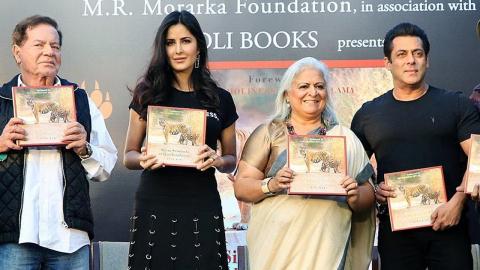 Salman Khan, Katrina Kaif, Salim Khan At Book Launch Of Silent Sentinels Of Ranthambore