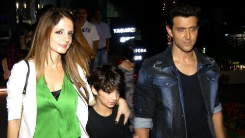 Hrithik Roshan SPOTTED With Sussanne Khan & Kids At Yauatcha