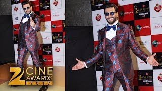 Ranveer Singh In Stylish Look At Zee Cine Awards 2018 Red Carpet