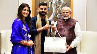 PM Narendra Modi Meets Newlywed Anushka-Virat - Virushka