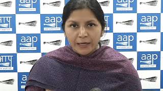 Aap Women Wing President Richa pandey Briefs on 41 minor girls rescued from an Ashram by DCW chief