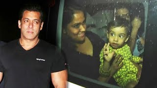 Salman Khan's CUTE Nephew Ahil At Salman Khan's 52nd Birthday Party