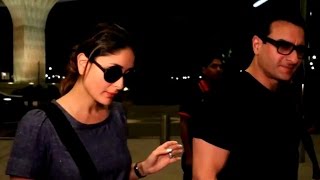 Saif Ali Khan spotted injured on airport with Kareena Kapoor Khan