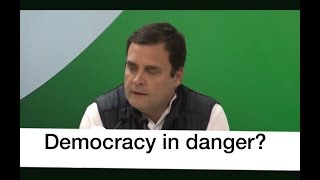 Congress President Rahul Gandhi addresses the media on the Judges Press Conference