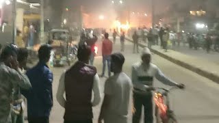 सीकर मुस्लिम लड़के की बस से मौत के बाद भडका दंगा,पुलिस ने छोड़े आँसू गैस के गोले