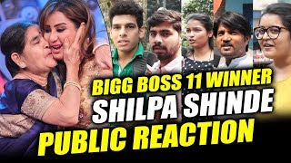Public Congratulates Shilpa Shinde For WINNING BIGG BOSS 11 | Shilpa Shinde Crazy Fans