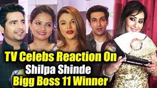 Television Celebs Reaction On Shilpa Shinde Vs Hina Khan | Shilpa Shinde Bigg Boss 11 Winner