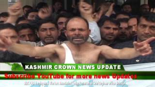 Kashmir Crown : J&K P.H.E Employees & Workers Protest.