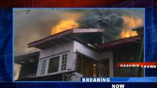 Kashmir Crown: Watch Massive fire breaks out in Chinar Bagh Srinagar