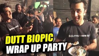 Dutt Biopic WRAP UP Party | Ranbir Kapoor Eating Cake