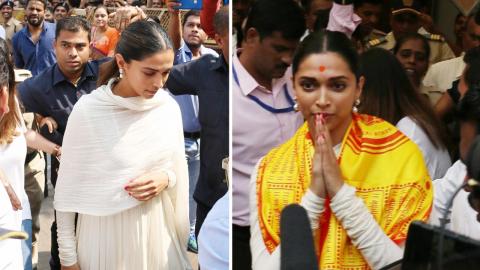 Deepika Padukone Spotted Taking Blessing Of Siddhivinayak Before Padmaavat Release