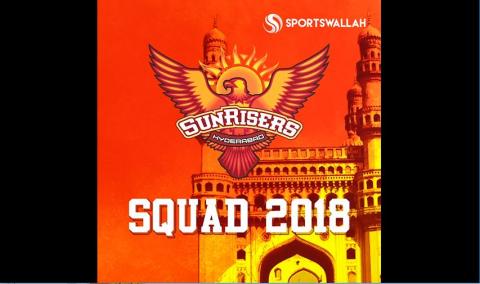 Sunrisers Hyderabad squad for IPL 2018