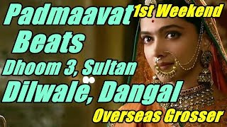 Padmaavat Beats Dhoom 3, Sultan, Dilwale And Dangal In 1st Weekend Overseas