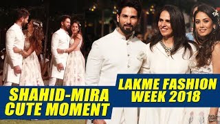 UNCUT - Shahid Kapoor, Mira Rajput FIRST RAMP WALK Together | Cute Moment | Lakme Fashion Week 2018