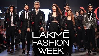 Karan Johar And Sonakshi Sinha STYLISH WALK At Lakme Fashion Week 2018