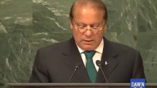 Nawaz Sharif rakes up Kashmir at UN, says Burhan Wani symbol of 'Kashmiri intifada'