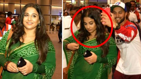 Vidya Balan Ignore Fan's Request For Taking Selfie At Airport