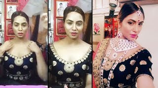 Arshi Khan LIVE BRIDAL MAKE UP And Chat With Fans