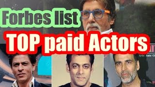 Indian Actors In Forbes Highest Paid Actors List