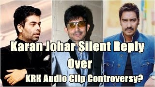 Karan Johar Remains Silence Over KRK Audio Clip