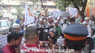 AAP Mumbai volunteers protest against, BJP Fake Degree scam,