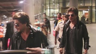Shahrukh Khan SPOTTED At Airport, Returns From Auto Expo 2018 New Delhi