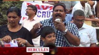 Save St. Cruz From PDA: Villagers Protest In Front Of Goa Forward Office