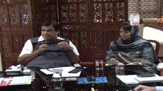 Mehbooba raises up gradation of other major road projects in J&K with Gadkari