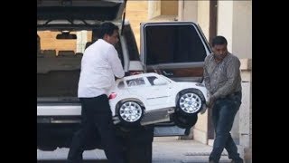 Taimur receives a new car from Papa Saif