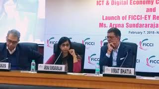 Aruna Sundarajan at M2M report launch at FICCI