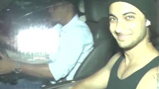 Aayush Sharma Spotted Outisde Gym After Workout