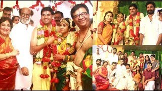 ஒய்.ஜி.மகேந்திரனின் இல்லத் திருமண விழாவில் ரஜினிகாந்த்! | YGee Mahendra's son's wedding