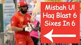 Misbah Ul Haq Blast 6 Sixes In 6 Balls | Hongkong T20 Blitz 2017 || 37 Balls - 82 Runs