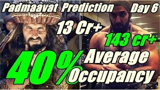 Padmaavat Audience Occupancy And Collection Prediction Day 6