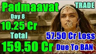 Padmaavat Box Office Collection Day 8 I TRADE