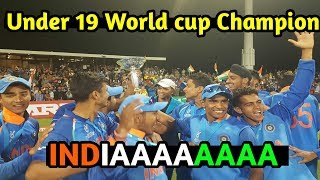 India win Under-19 World cup 2018 Title, beat australia by 8 wickets, Manjot Kalra hits century