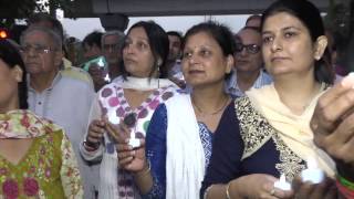 Saraswati Vihar winning candidate takes out candle march for Sukma Martyrs