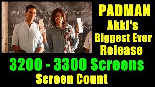 Padman Screen Count Details I Akshay Kumar Biggest Ever Release