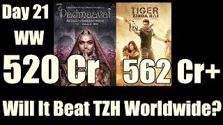 Padmaavat Worldwide Collection Day 21 l Will It Beat Tiger Zinda Hai Worldwide?