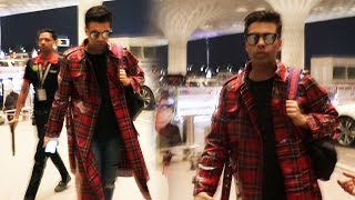 Karan Johar Spotted At Mumbai Airport